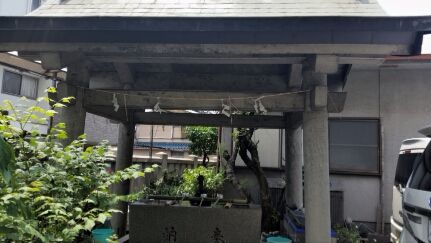 月洲神社(大阪府堺市堺区)の手水舎
