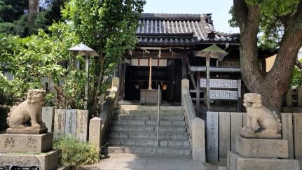 月洲神社(大阪府堺市堺区)の拝殿(本殿)
