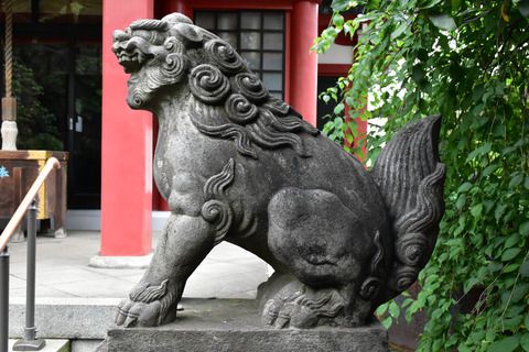 筑土八幡神社の狛犬達