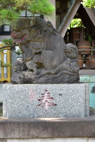 立花白鬚神社の狛犬達