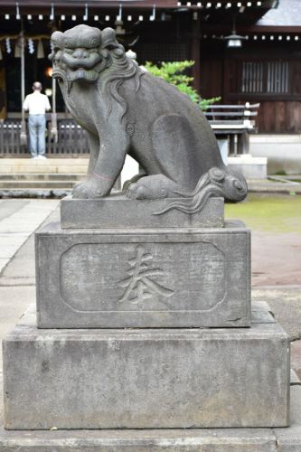 城山熊野神社の狛犬達