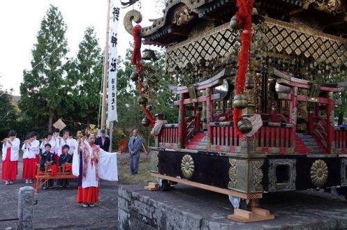 【祭】鬼太鼓・流鏑馬・神輿渡御　畑野まつり熊野神社例大祭10月15日。