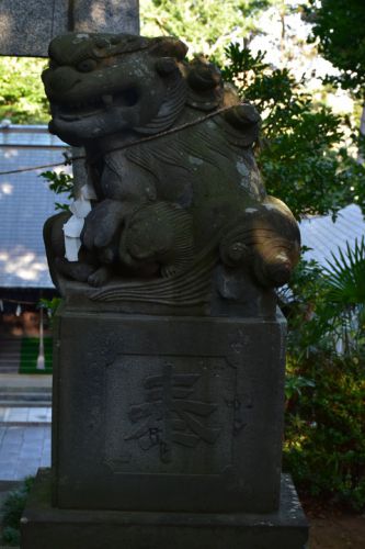 細山神明社の狛犬達