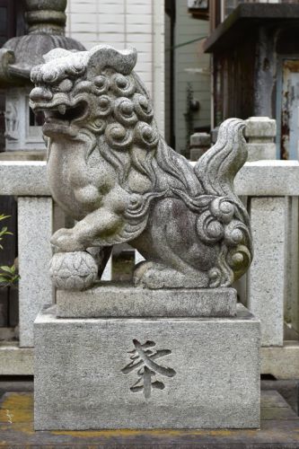 亀戸水神社の狛犬達
