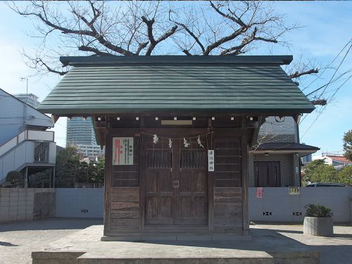 下丸子諏訪神社 - 児童公園の中に鎮座するお社