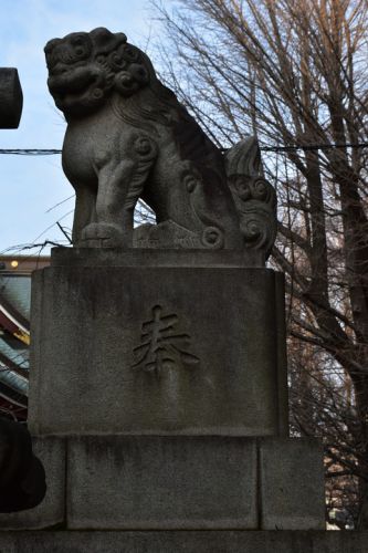 新宿諏訪神社の狛犬達