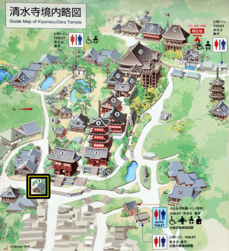 京都・清水寺の馬駐の歴史と建築は？場所の地図と七不思議も紹介