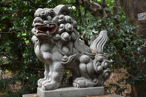 根村氷川神社の狛犬達