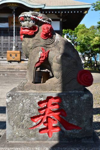 青木八坂神社の狛犬達