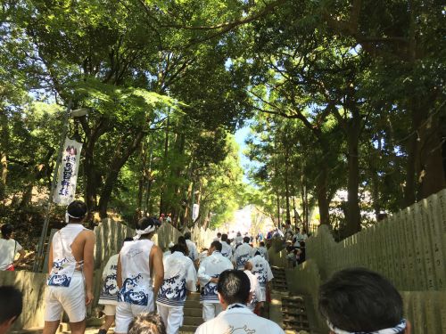 【恩智神社 夏祭り】「宮出し」平成30年8月1日 　Onji Shrine Summer Festival (August 1st, 2018) in Yao city of Osaka, Japan