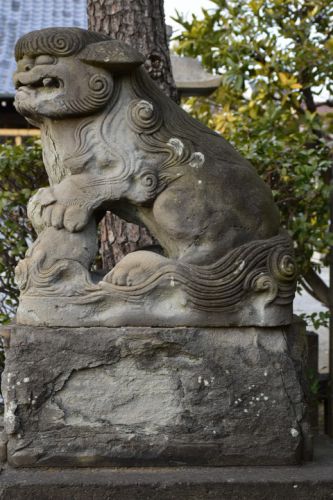 上一色天祖神社の狛犬達