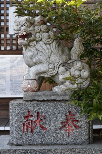 羽村玉川神社の狛犬達
