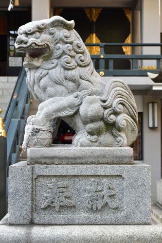 難波神社の狛犬達