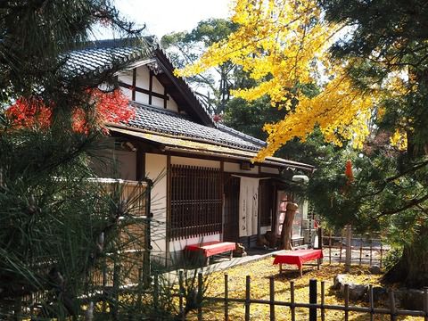 清凉寺の境内にある湯豆腐のお店「竹仙」（京都市右京区）