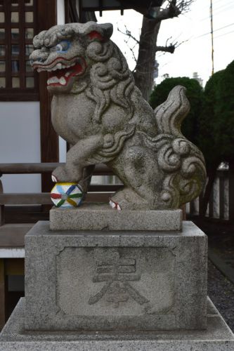 立石諏訪神社の狛犬達