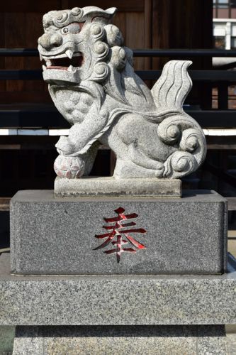 堀之内氷川神社の狛犬達