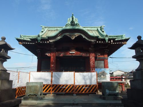 子安八幡神社（仲池上） - 鎌倉時代創建・池上本門寺の鎮守として長い間祀られていた八幡さま