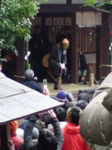 【2012年２月の記事】２月５日　飛鳥坐神社(奈良県明日香村)のおんだ祭　その１