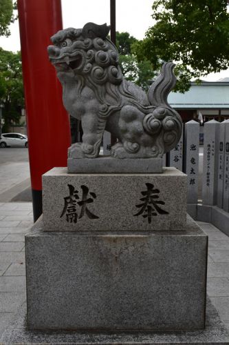 開口神社の狛犬達