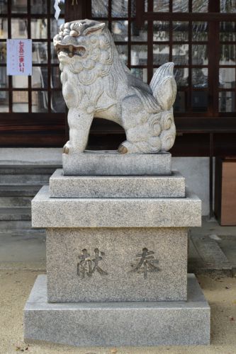 跡部神社の狛犬達