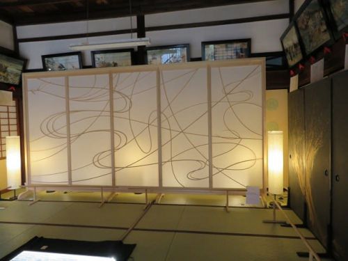 京を巡る(12)妙顕寺 和紙の芸術作品